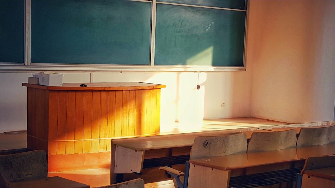 Modern classroom education setting