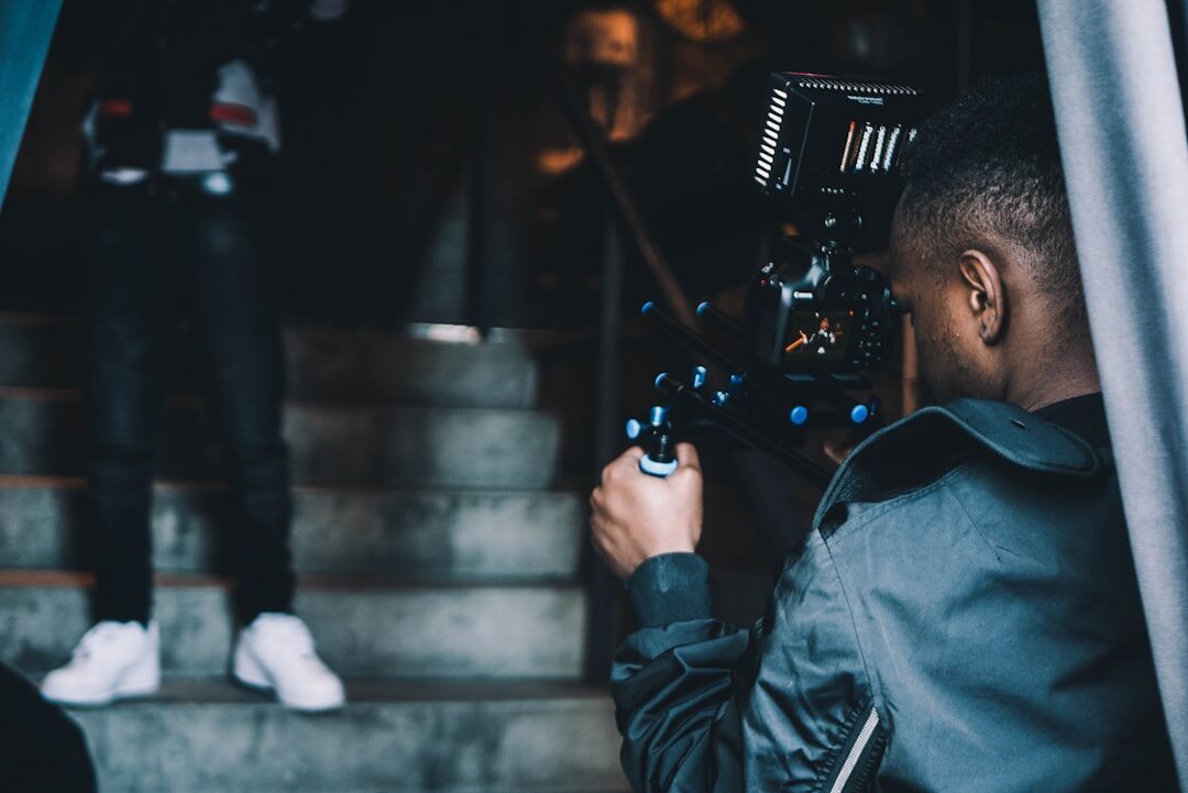 Documentary filming with camera